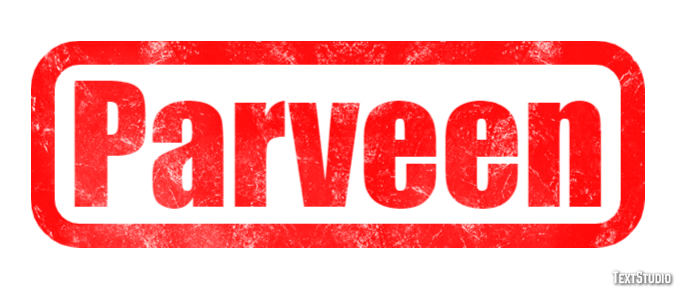 Parveen Text effect
