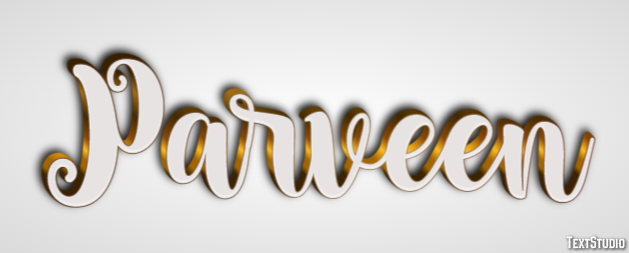 Parveen Text Effect