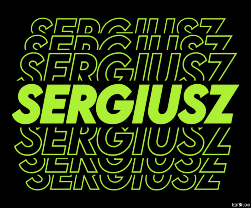 Sergiusz テキスト効果