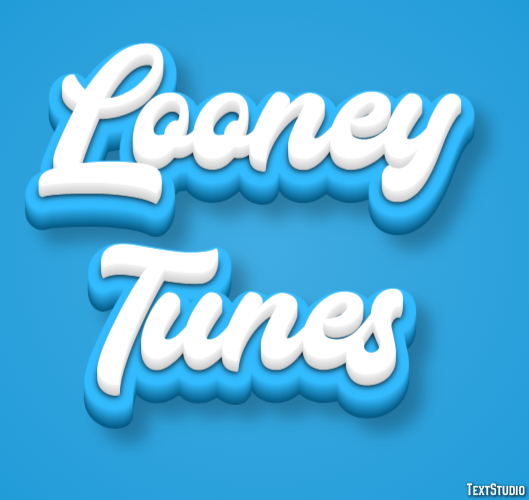 Looney Tunes Text effect