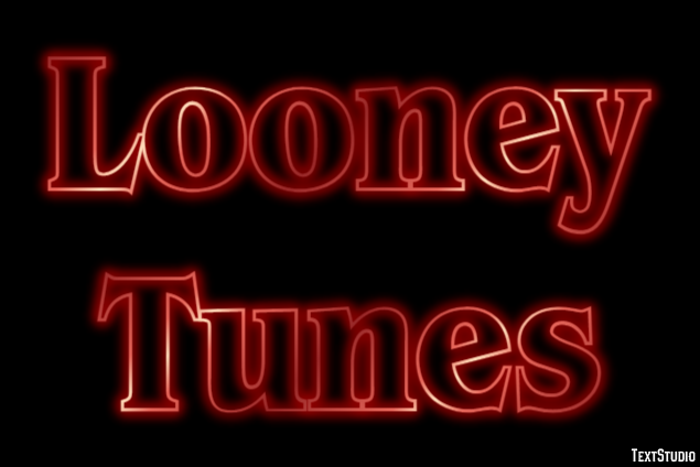 Looney Tunes Text effect
