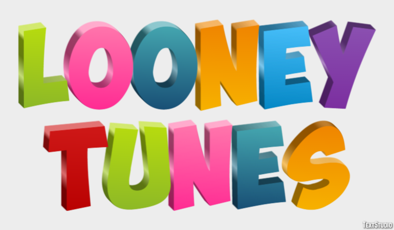 Looney Tunes Text effect