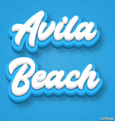 Avila Beach Effetto testo