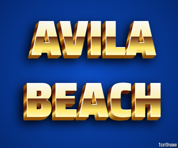 Avila Beach Metin Efekti
