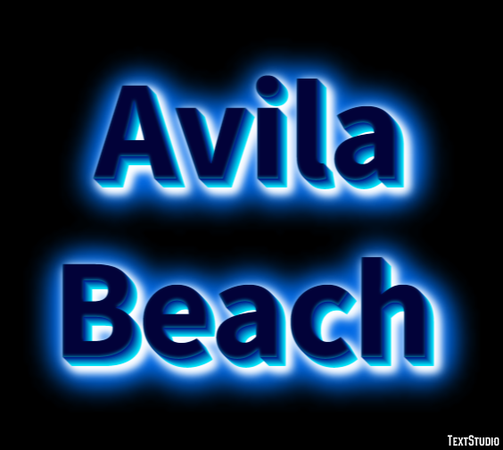 Avila Beach Effetto testo
