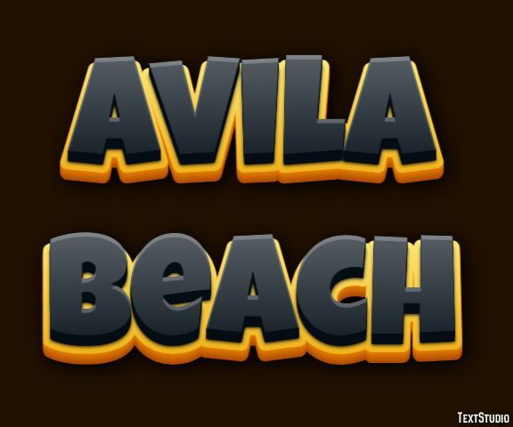 Avila Beach Effetto testo
