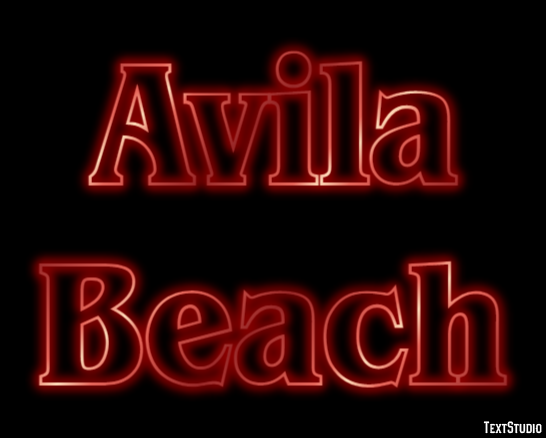 Avila Beach Effetto testo