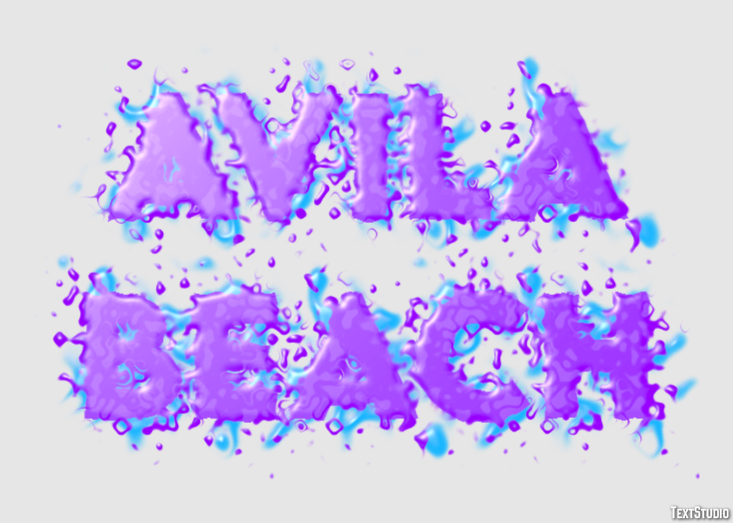 Avila Beach Effetto testo
