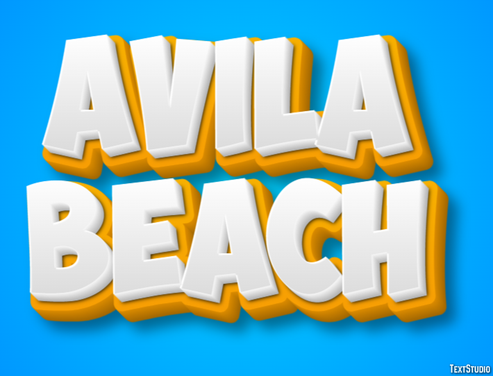 Avila Beach Effetto testo