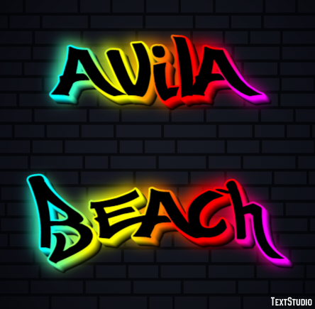 Avila Beach Effetto testo