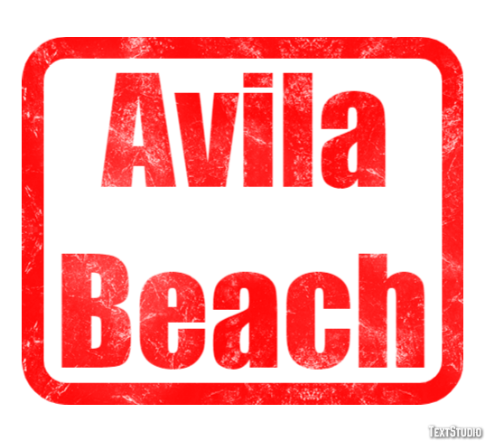 Avila Beach Effetto testo