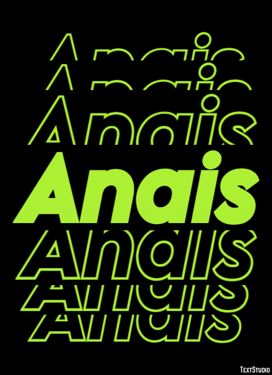Anais Text effect