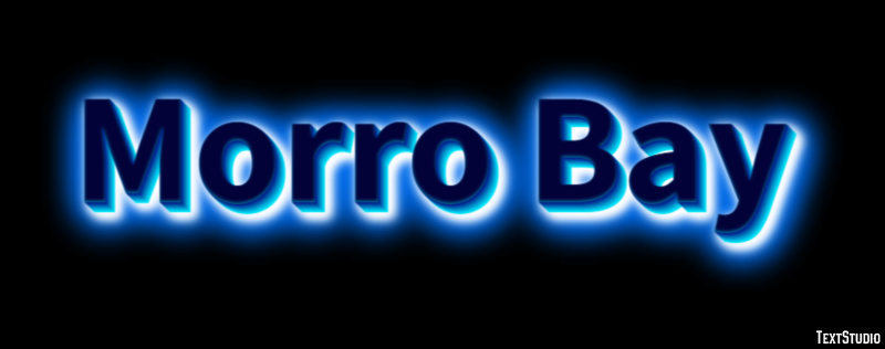 Morro Bay Effetto testo
