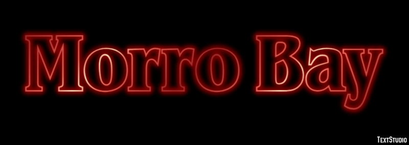 Morro Bay Effetto testo