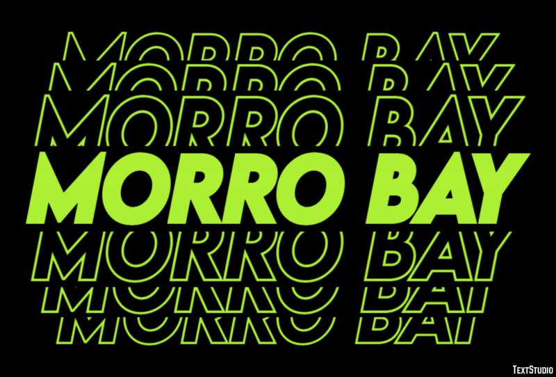 Morro Bay Tekst Effect