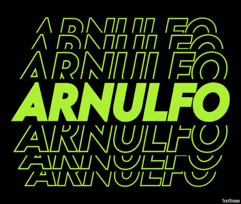 Arnulfo Text effect