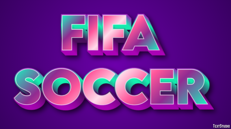 FIFA Soccer Effet de Texte