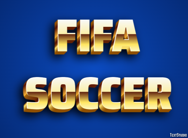 FIFA Soccer Text Effect