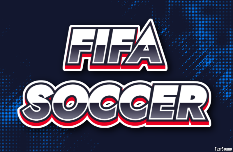 FIFA Soccer Effet de Texte