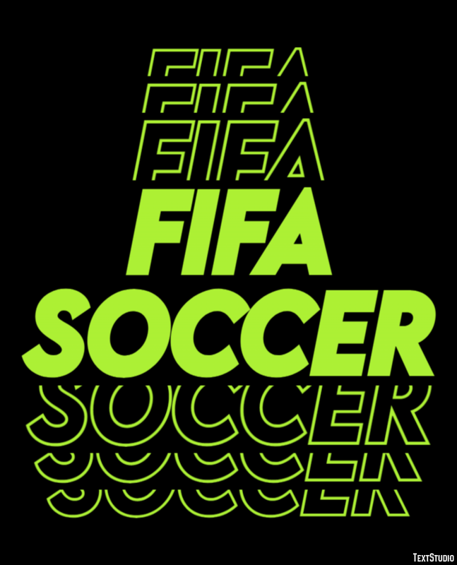 FIFA Soccer Effet de Texte