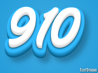 910 Эффект текста