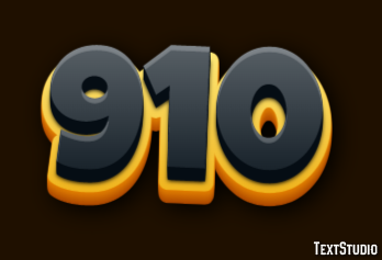 910 Text Effect