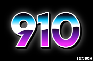 910 Efecto de Texto