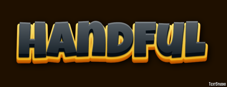 Handful Эффект текста