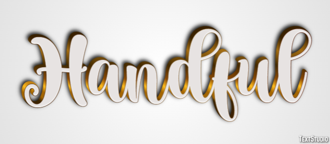 Handful Эффект текста