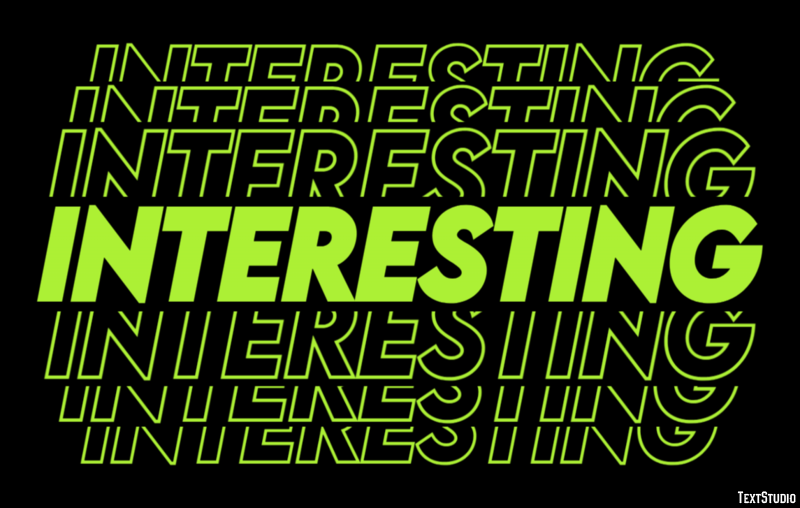Interesting Texteffekt