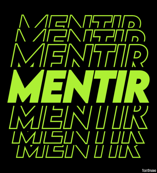 Mentir Effet de texte