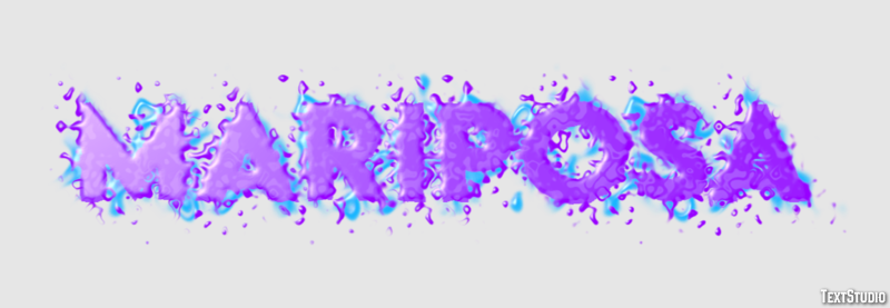 Mariposa Efecto de Texto