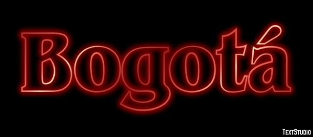 Bogotá Effetto testo