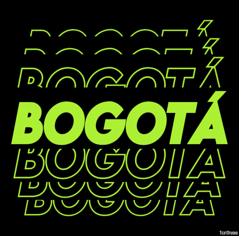 Bogotá Effetto testo