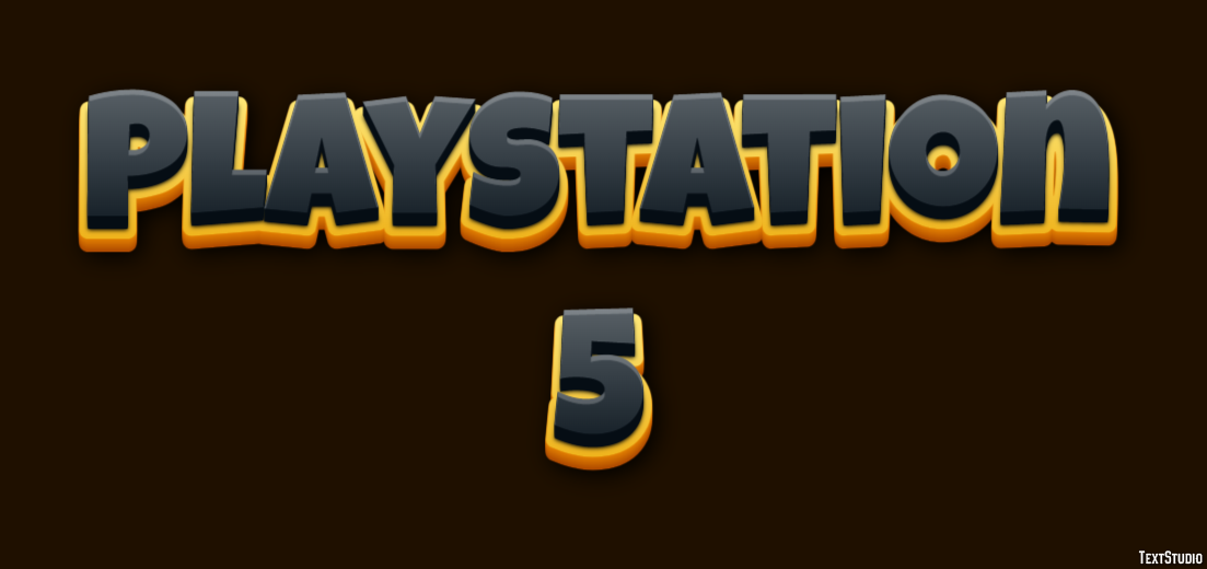 Playstation 5 Effet de Texte