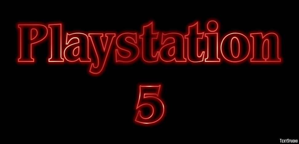 Playstation 5 Effet de Texte