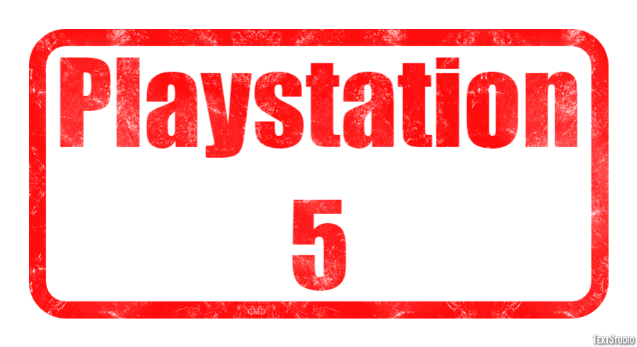 Playstation 5 Efeito de texto