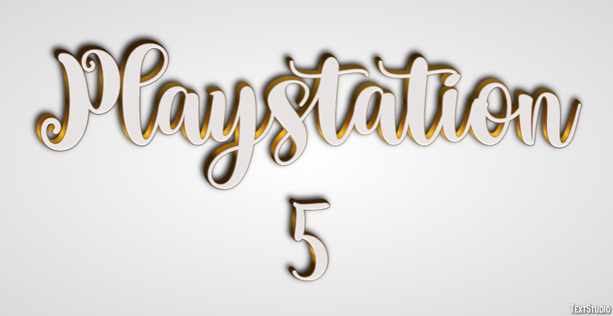 Playstation 5 Effet de Texte
