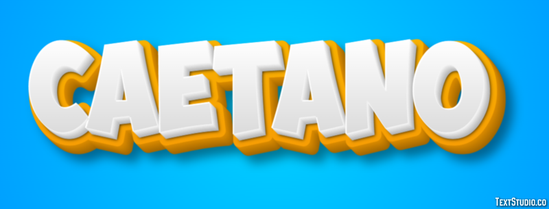 Caetano Efecto de Texto