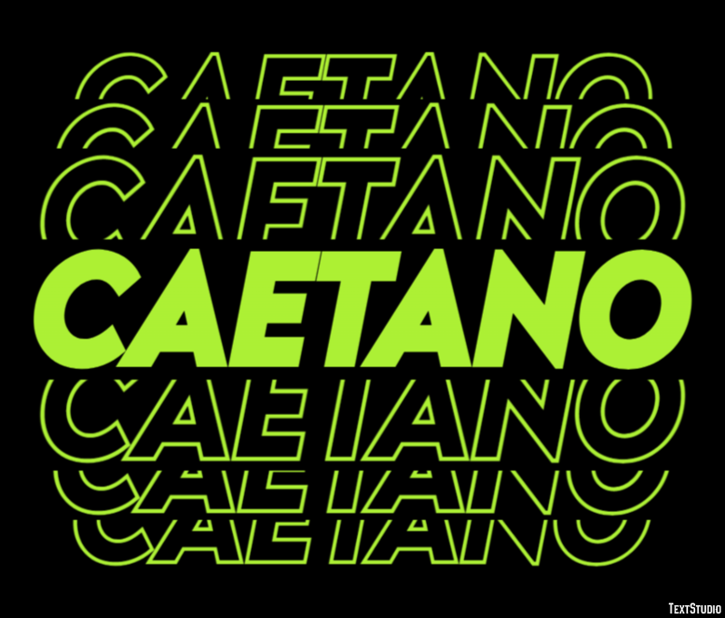 Caetano テキスト効果