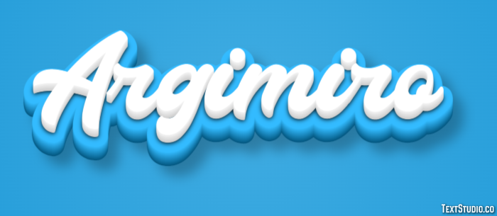 Argimiro Efecto de texto