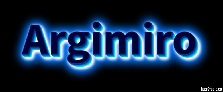 Argimiro Efecto de texto