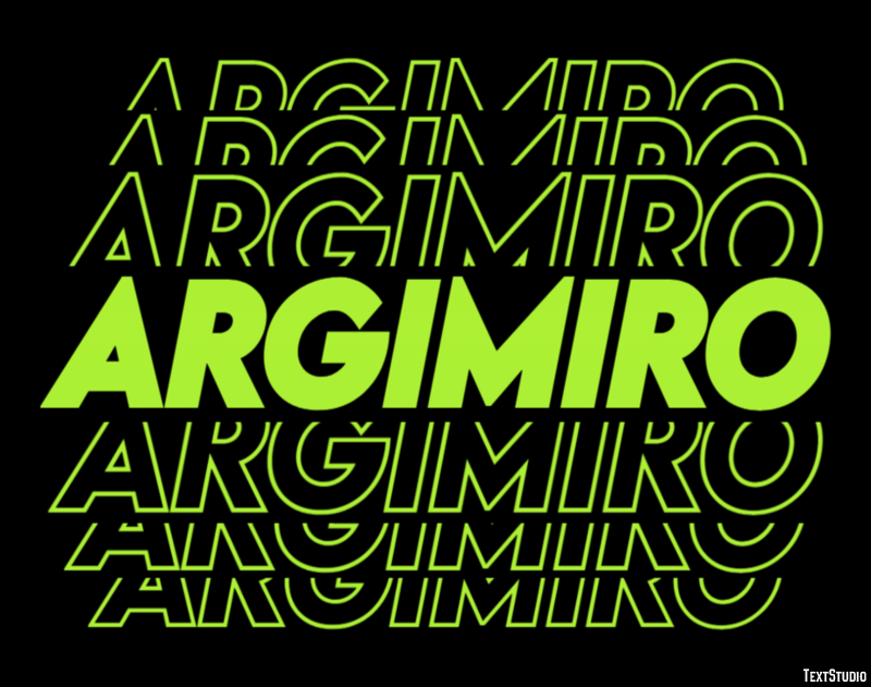 Argimiro Efecto de texto