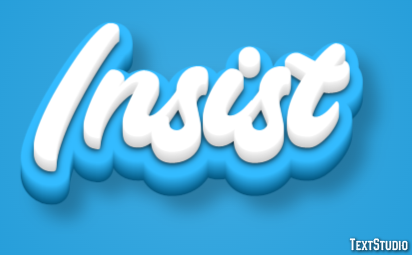 Insist Text Effect