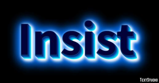 Insist Efecto de Texto