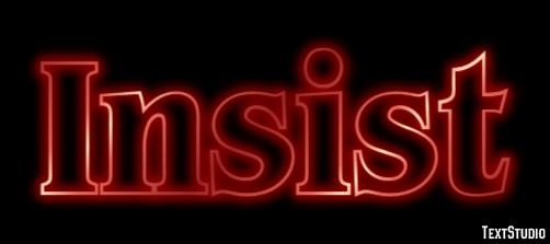 Insist Text Effect
