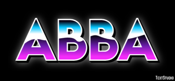 Abba Texteffekt