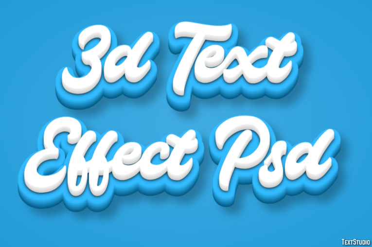 3d Text Effect Psd Metin Efekti