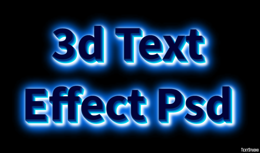 3d Text Effect Psd Metin Efekti