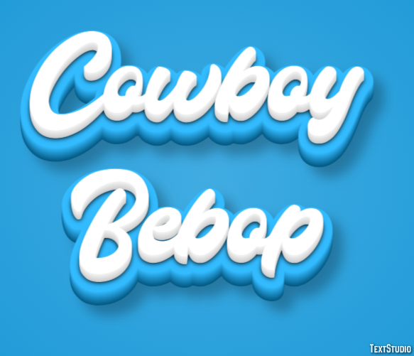 Cowboy Bebop Text effect